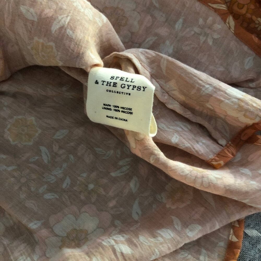 Spell & The Gypsy Utopia Top, Cinnamon Orange, Size S, Excellent Used Condition - Picture 8 of 8